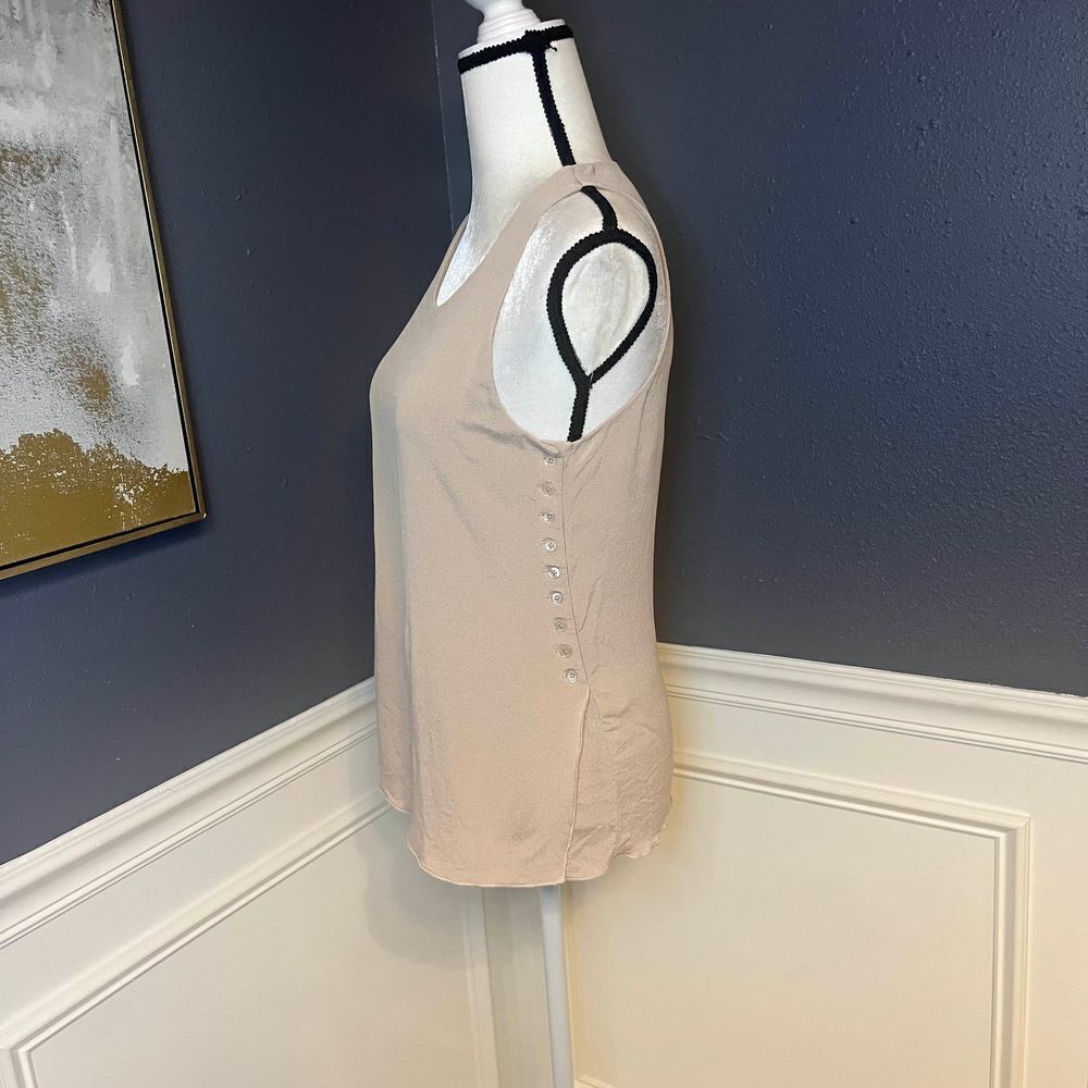 Joseph Silk Side Button Flutter Tank - image 4